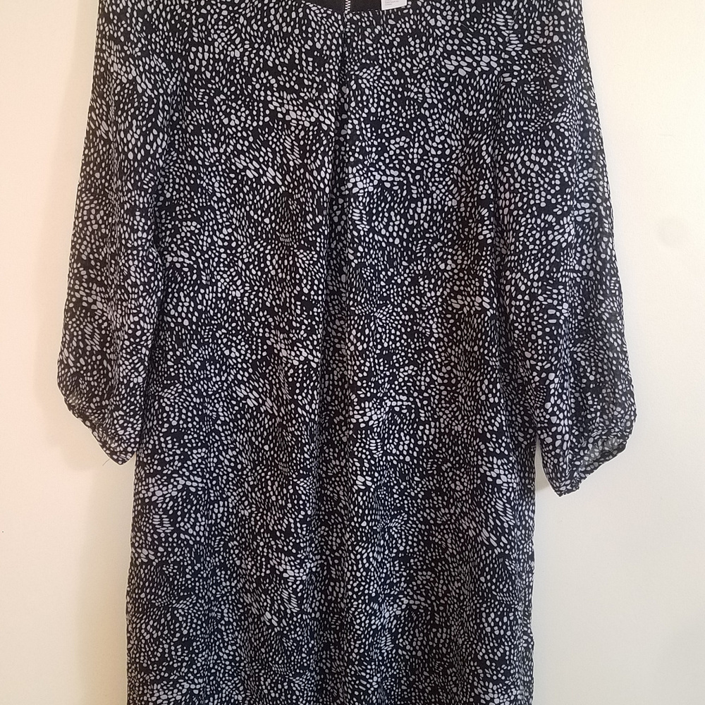 H&M Black Dress Patterned
